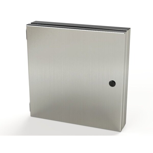 Electrical Enclosures, 12 in H, 1-1/2 in D, 12 in W, NEMA 3R, 4, 4X, 12, 13, 304 Stainless Steel